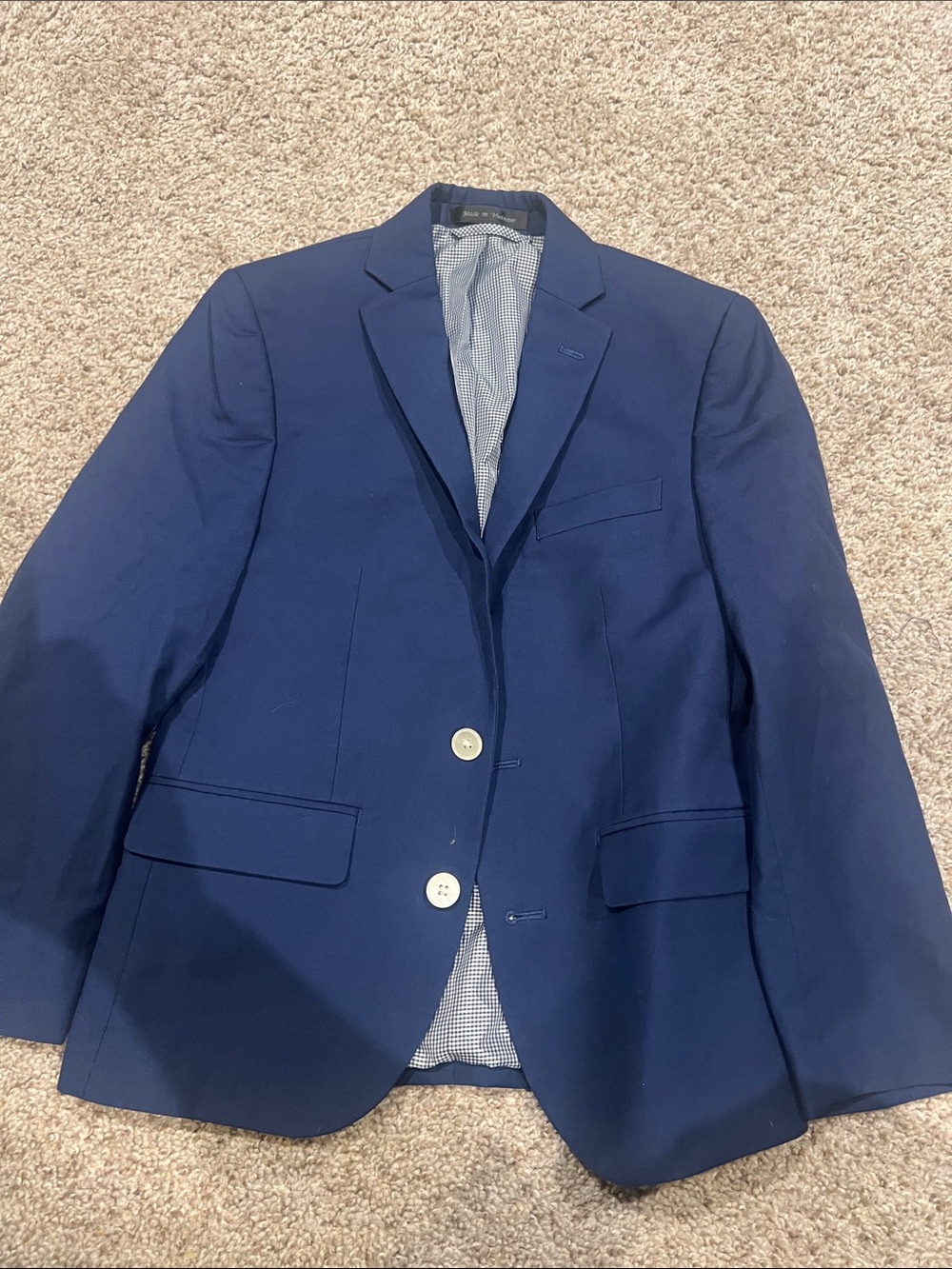 Ralph Lauren Navy Blue Kids Blazer - Two-Button Sport Coat